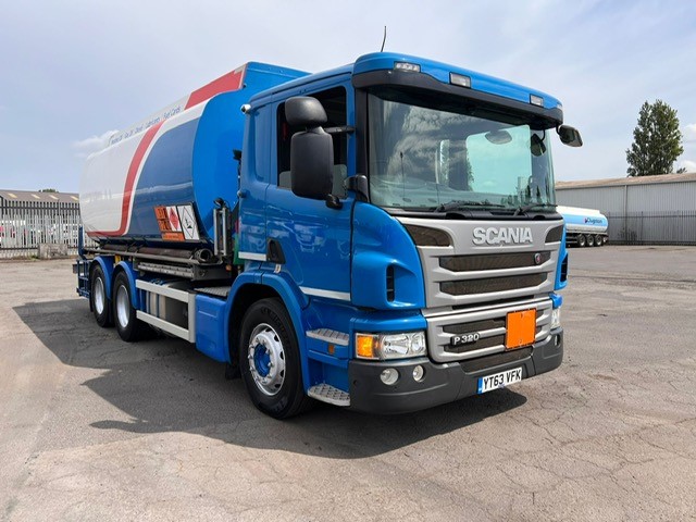 Used 2013 Scania P320 6x2 20,000 Ltr Fuel Tanker | Worldwide Shipping | UK Export to any port in Africa, Asia, or South America by Clugston International