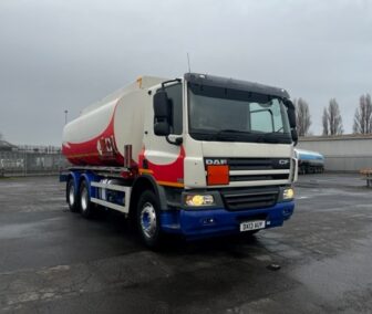 Another great tanker for sale from the team at Clugston International in the UK 2013 DAF CF 6X4 steel suspension manual gearbox 19,000 ltr 4 compartment fuel tanker hose & reel with Mechtronic meter Air conditioning