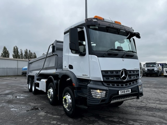 Used Mercedes Arocs 3240 2018 Steel Tipper Truck | UK Export to South Africa by Clugston International