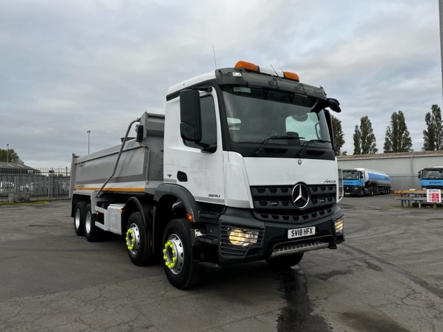 "Used Mercedes Arocs 3240 2018 Steel Tipper Truck | UK Export to Nigeria by Clugston International