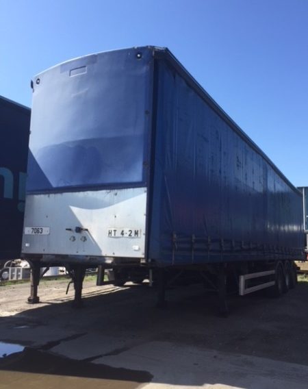 Used Cartwright Triaxle Curtainside Trailer 1995 | UK Export to Ghana by Clugston International