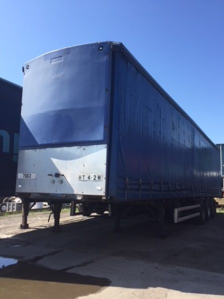 Used Cartwright Triaxle Curtainside Trailer 1995 | UK Export to Ghana by Clugston International