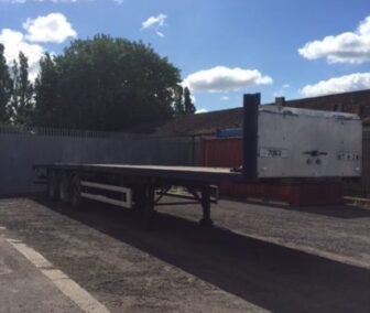 Used Cartwright Flatbed Trailer 1995 | UK Export to Ghana by Clugston International