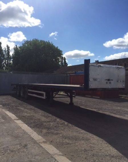 Used Cartwright Flatbed Trailer 1995 | UK Export to Ghana by Clugston International