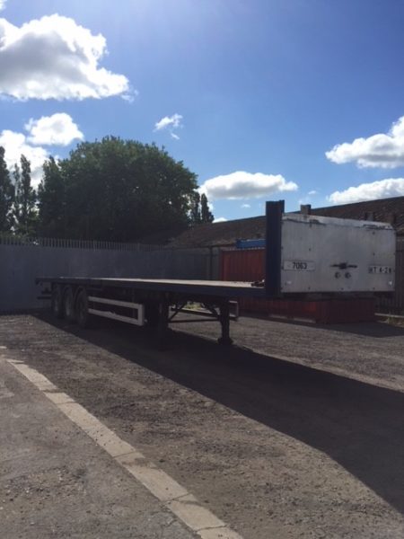 Used Cartwright Flatbed Trailer 1995 | UK Export to Ghana by Clugston International