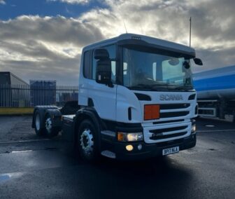 Used 2017 Scania P450 Euro 6 PET REG 6x2 Tractor Unit for Export to Kenya: Reliable & Efficient UK-Sourced Solution for Heavy Haulage.