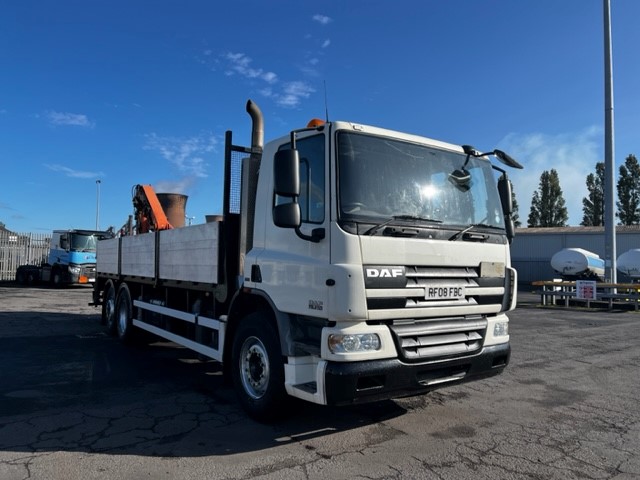 2008 DAF CF 6X2 dropside for sale from the UK, worldwide shipping.