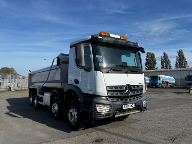 Mercedes-Benz 2017 -Mercedes AROCS 3240 8x4 Steel tipper for sale, UK export & worldwide shipping.