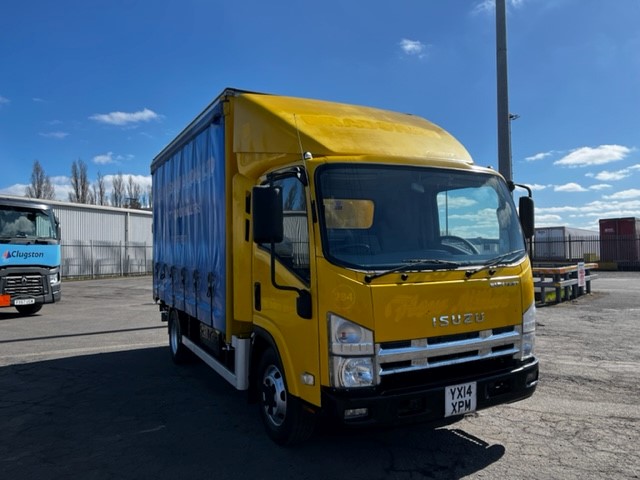 2014 ISUZU N75.190 Curtain side for sale, worldwide export.