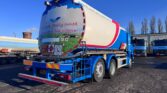 2013 Scania P360 6x2 ADR Fuel Tanker featuring 20,000L capacity, 5-compartment aluminum barrel, Euro 5 spec, and front-mounted delivery system. One of four identical units available for worldwide shipping. YT63VFB.