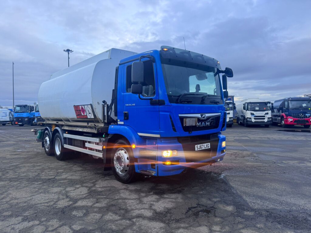 2017 MAN TGM 26.340 Euro 6 Fuel Tanker (SJ67 LXG) - 20,000L capacity, Emco Wheaton metering, one of four identical trucks, available for worldwide export.