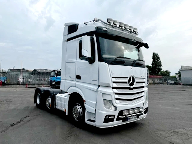 White mercedes-benz actros tractor unit, ranked #7 in top used trucks for malta, ideal for long-haul transport