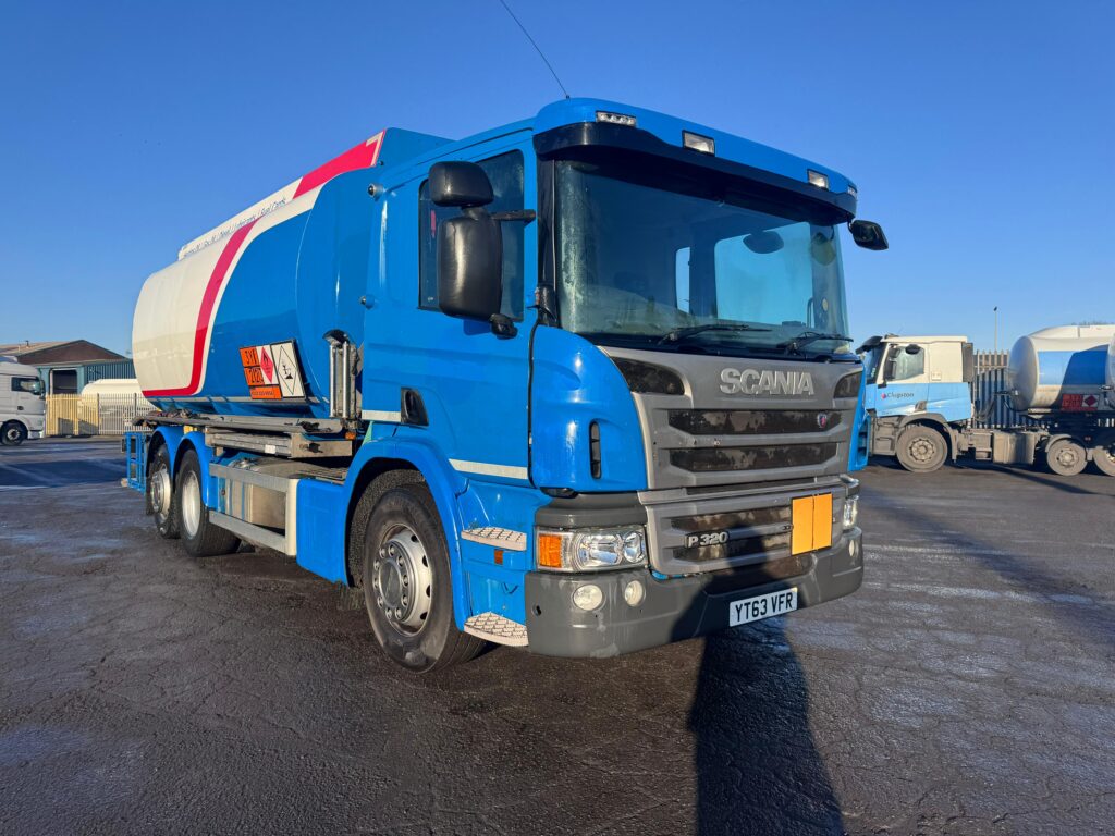 2013 Scania P320 6x2 Fuel Tanker with 20,000L capacity, Euro 5 engine, 5 compartments, digital metering, ready for worldwide export from the UK - Call or Whatsapp Paul on +44 7712 674458 for more info.