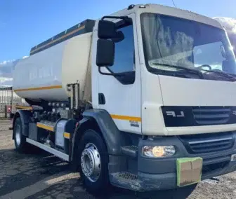 Used 2012 DAF LF55.220 12,500L fuel tanker with 4 compartments, Euro 5, 308,280km - ideal for African/Caribbean markets - WhatsApp or call Paul at +44 7712 674458 for a quote.