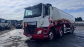 For Sale: 2016 DAF CF410 8×2 fuel tanker truck, 25,000L capacity with 5 compartments, auto gearbox, digital metering system & 426K km. Worldwide shipping available. Call or WhatsApp Paul on: +44 7712 674458