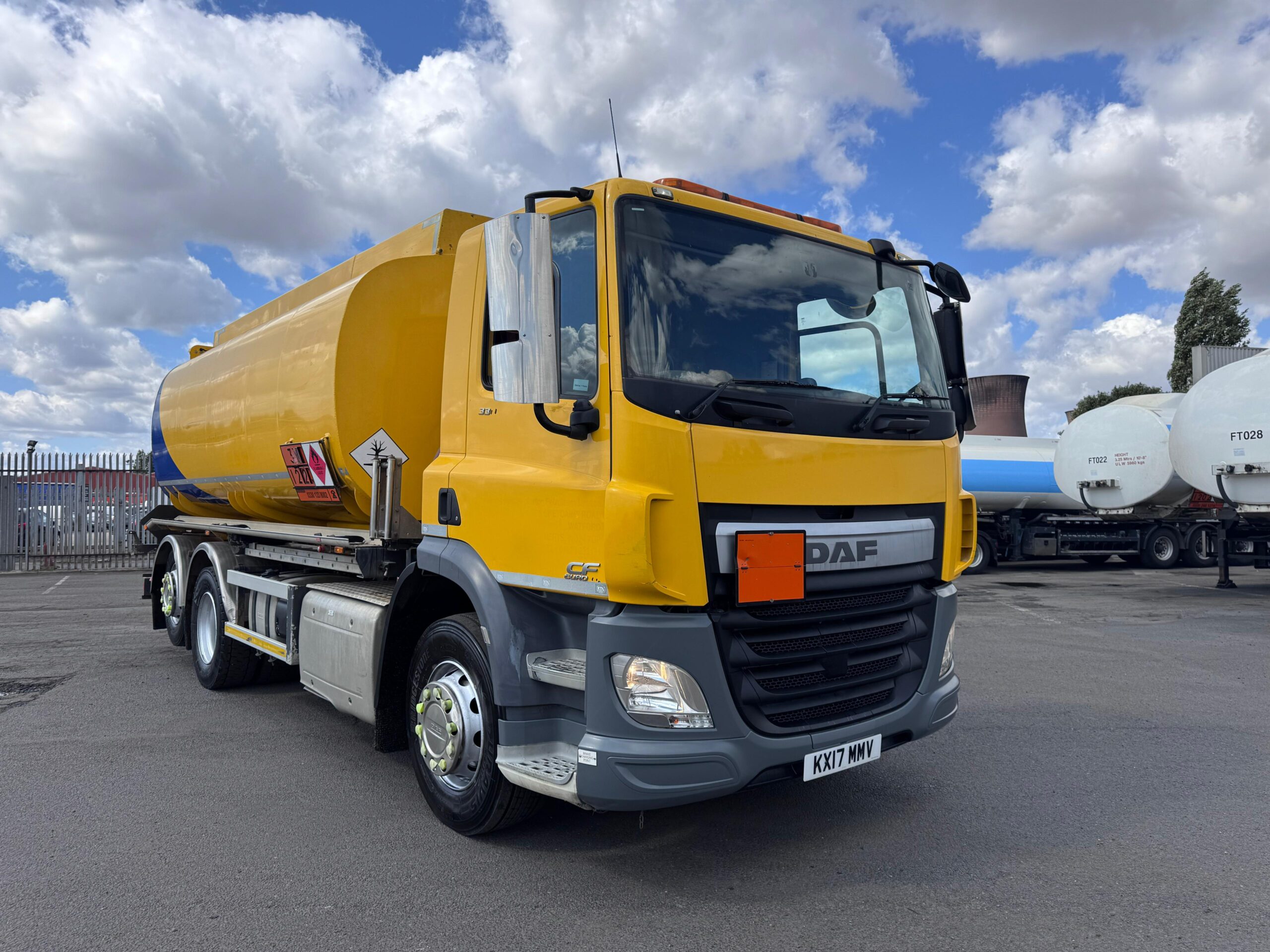 For sale: 2017 DAF CF330 6x2 Euro 6 fuel tanker truck, 19,000 litre aluminium tank with 5 compartments, manual gearbox, Alpeco digital metering system, 266,100 km. Worldwide shipping available. Call or WhatsApp Paul on: +44 7712 674458