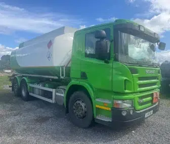 2010 Scania P320 6x2 fuel tanker with 20,000 litre aluminium barrel and LectroCount metering, 10-MH-3051, available for worldwide export from Clugston International.
